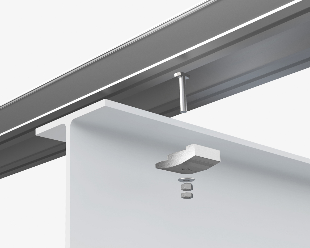 Clamping system for weld-free aluminum bridge decking