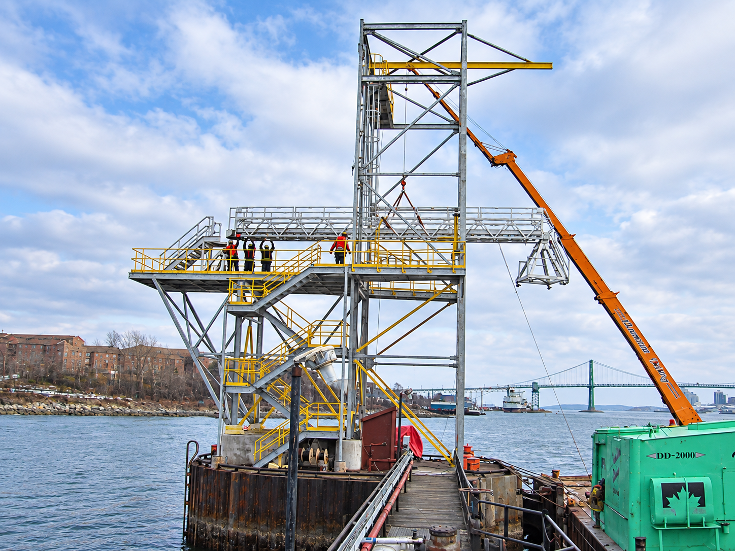 Custom Tripod and Trolley Shore Gangway System